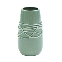 Vase ceramic, high green